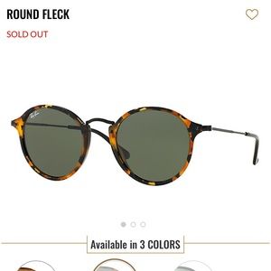 Rayban round fleck sunglasses